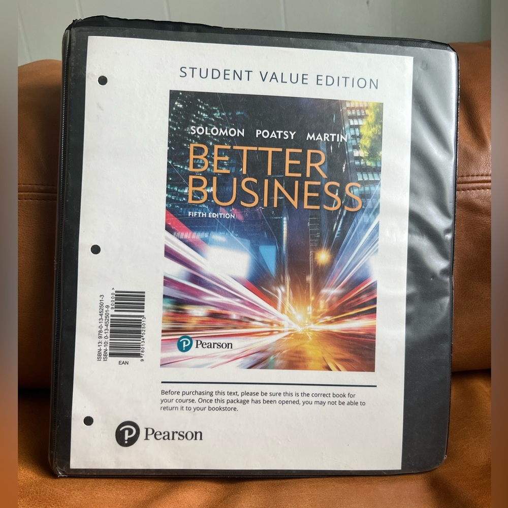 Better Business by Michael Solomon Binder Version